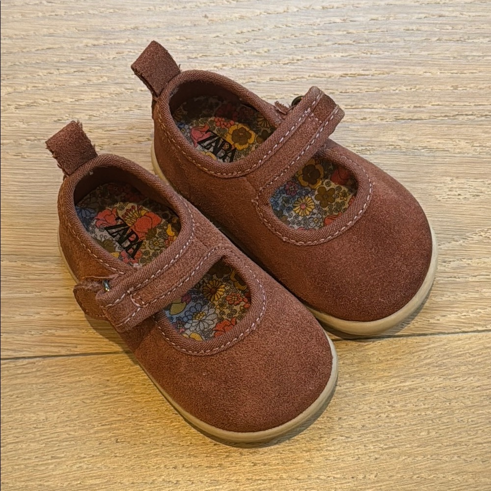 Zara Suede Mary Janes